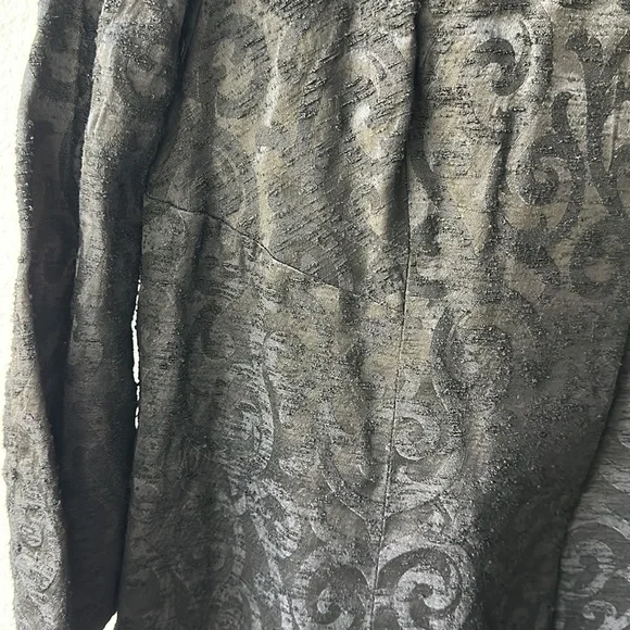 Jackie Morgan dress and coat Vintage size 2 black brocade lined Dresses